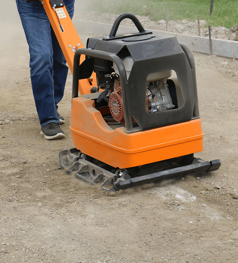 application of reversible plate compactor