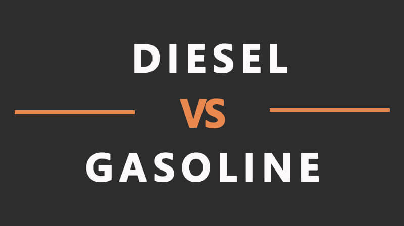 gerador diesel vs gasolina