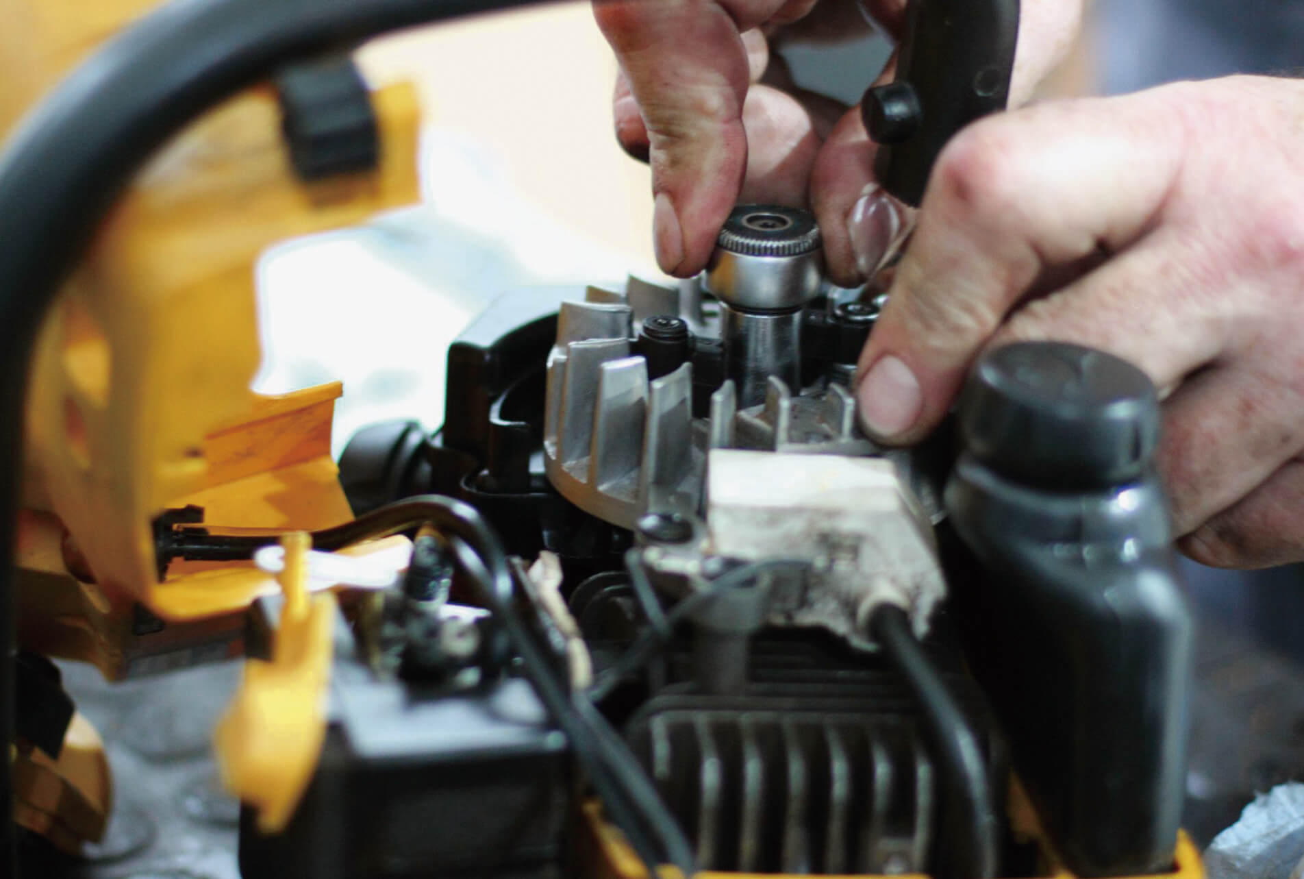 Detalles del motor de gasolina pequeño