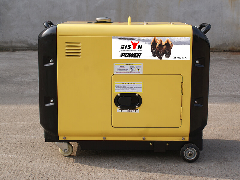 Generatore diesel silenzioso monocilindrico da 5000 W raffreddato ad aria