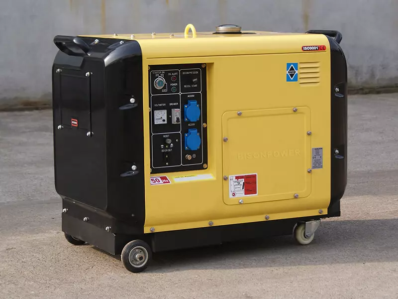 5000w air-cooled single cylinder silent diesel generator