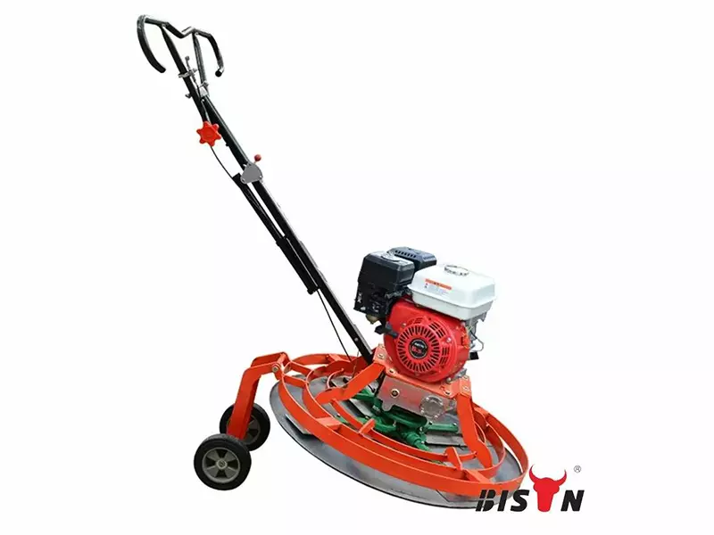 Walk-Behind Power Trowel With Wheel