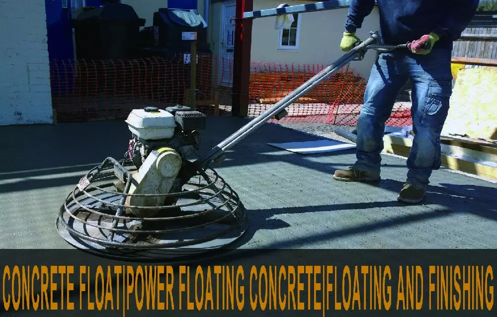 Flotación de hormigón|Hormigón flotante|Flotación y acabado