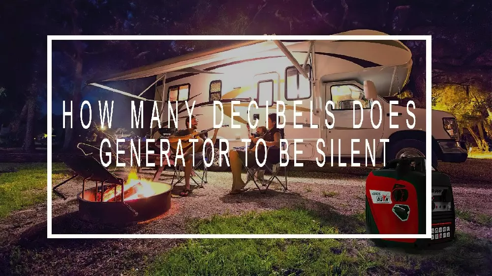 How many decibels does it take for a generator to be silent?