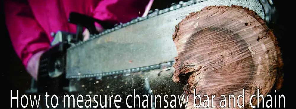 How to measure chainsaw bar and chain