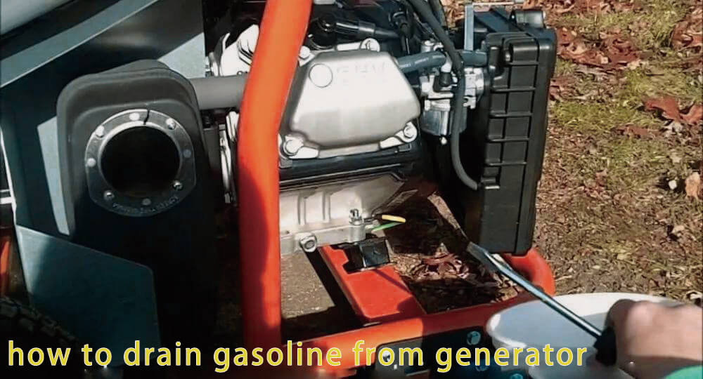 hoe benzine uit generator af te tappen
