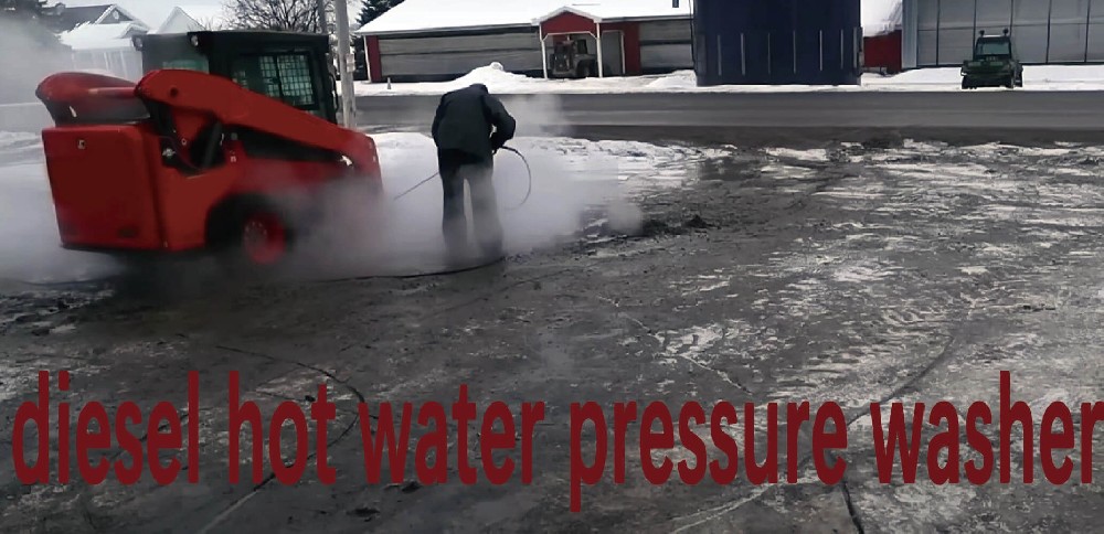 Utilice una lavadora a presión de agua caliente diésel para limpiar.jpg