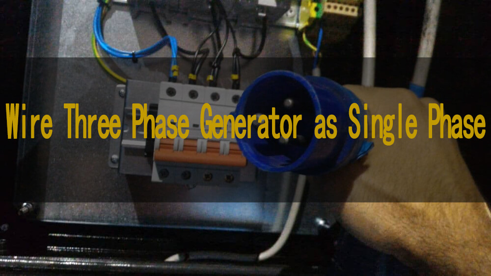 How to Wire Three Phase Generator as Single Phase