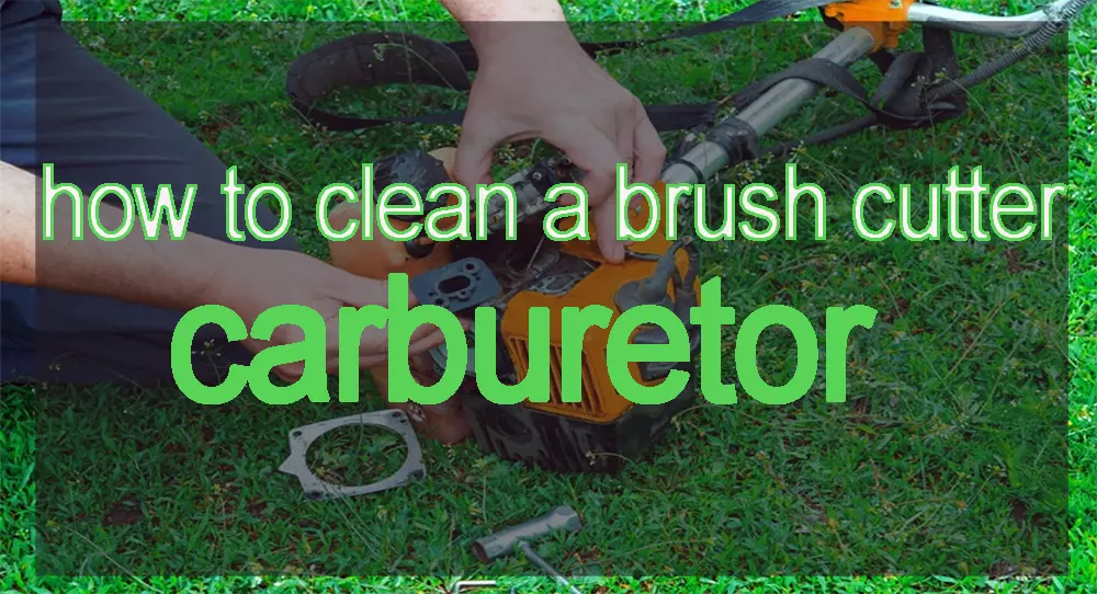 how to clean a brush cutter carburetor