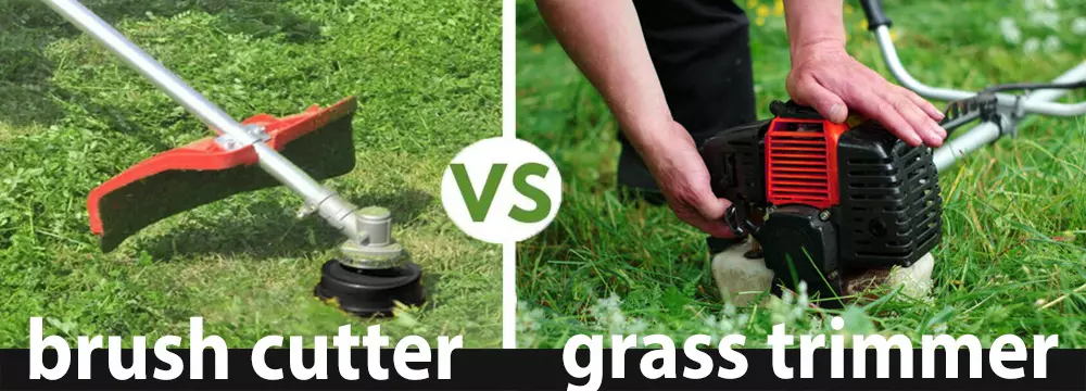 brush cutter vs grass trimmer