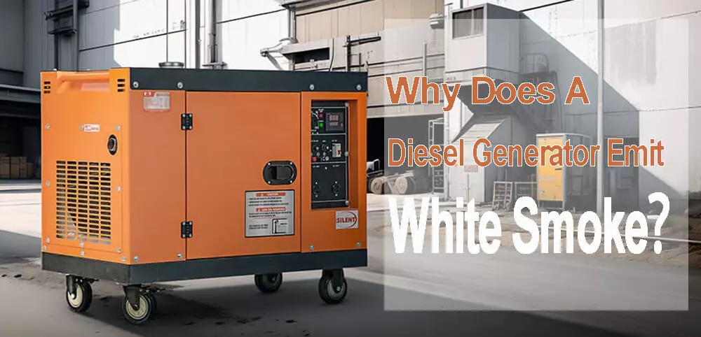 por que o gerador a diesel emite fumaça branca