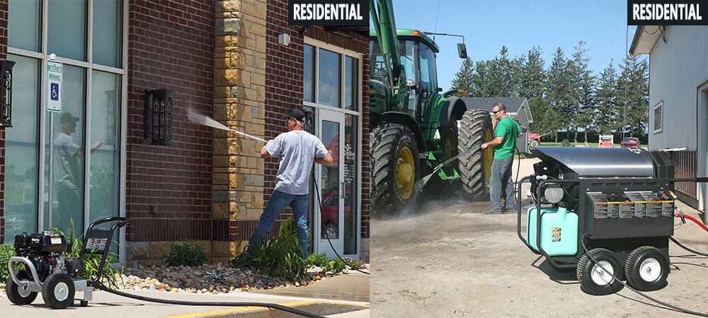 hidrolavadora industrial vs. hidrolavadora residencial: uso para diferentes tareas de limpieza