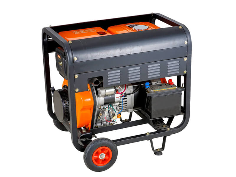 piccolo generatore elettrico diesel di tipo aperto