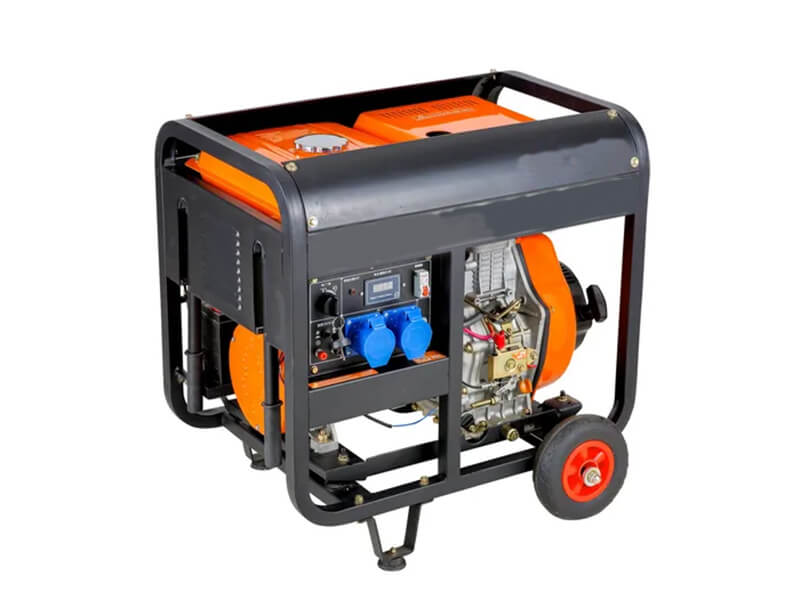 piccolo generatore elettrico diesel di tipo aperto