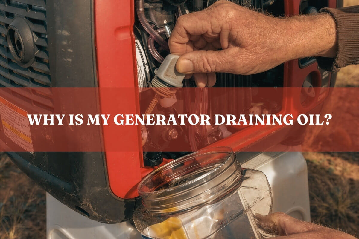 why is my generator draining oil